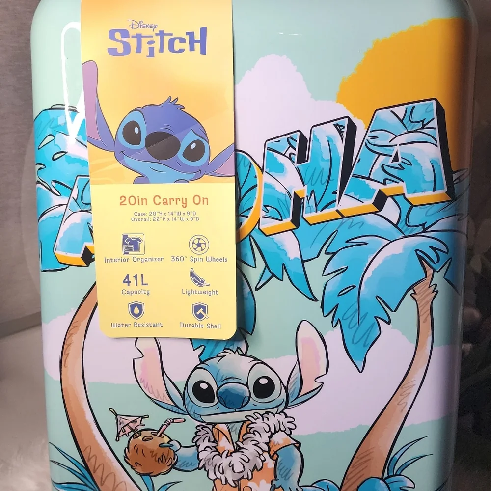 Disney's Lilo & Stich Aloha Hardside Spinner Luggage 20inch carry-on LUGGAGE